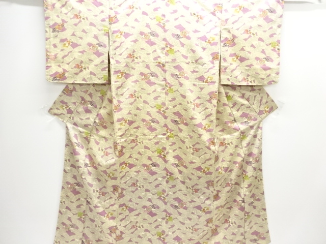 JAPANESE KIMONO / KOMON / FLOWER CLASSICAL PATTERN
